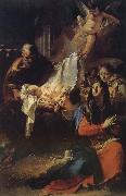 Giovanni Battista Tiepolo Pilgrims son oil painting on canvas